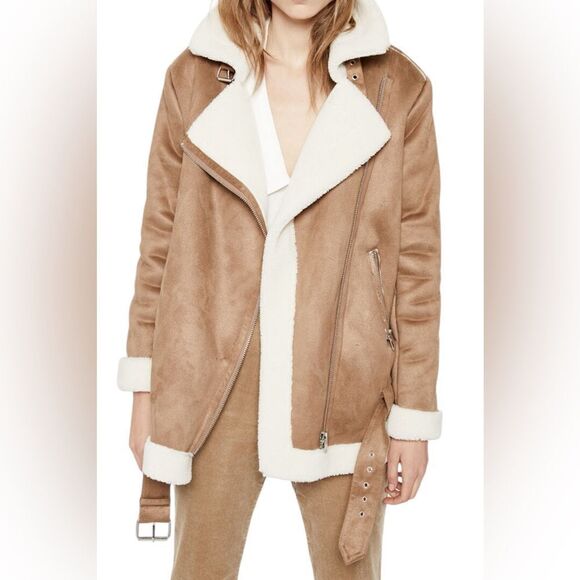 Bardot Shearling Faux Suede - Picture 1 of 7